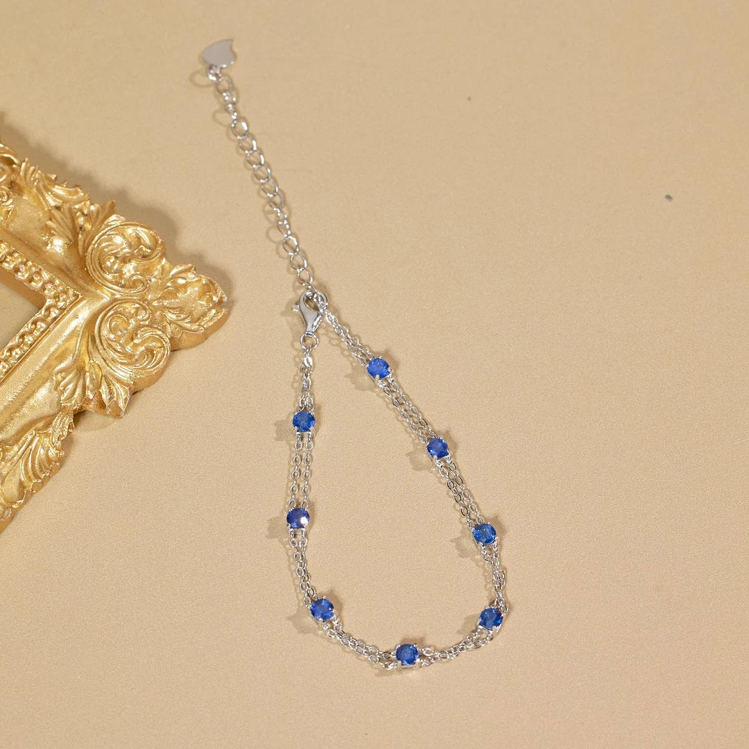 非遗好物分享【歪歪】蓝宝石手链（多样性发一）XB-J1942