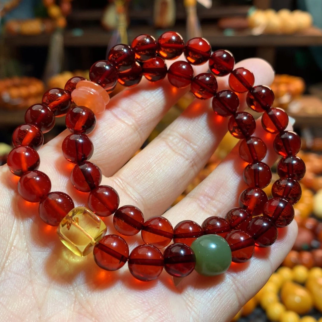 【闪购商品】手链血珀未镶嵌血珀手链