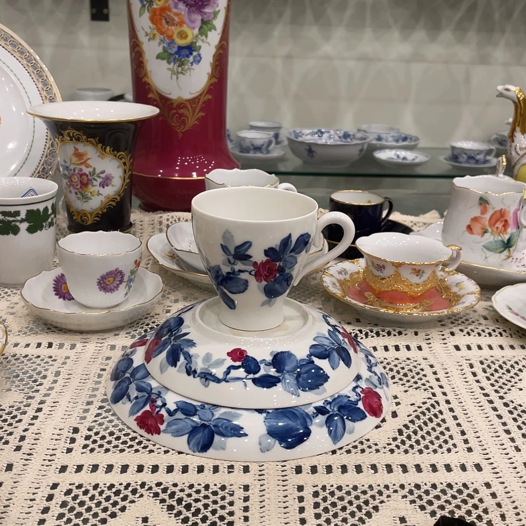 摆件中古一等一杯双碟