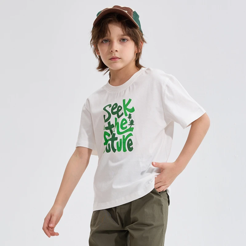 巴拉可儿童装儿童短袖T恤男童女童上衣宝宝2025新款夏装纯棉透气