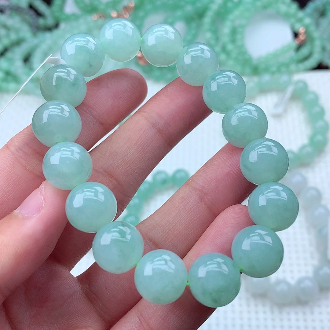 翡翠未镶嵌毛衣链卡12.9