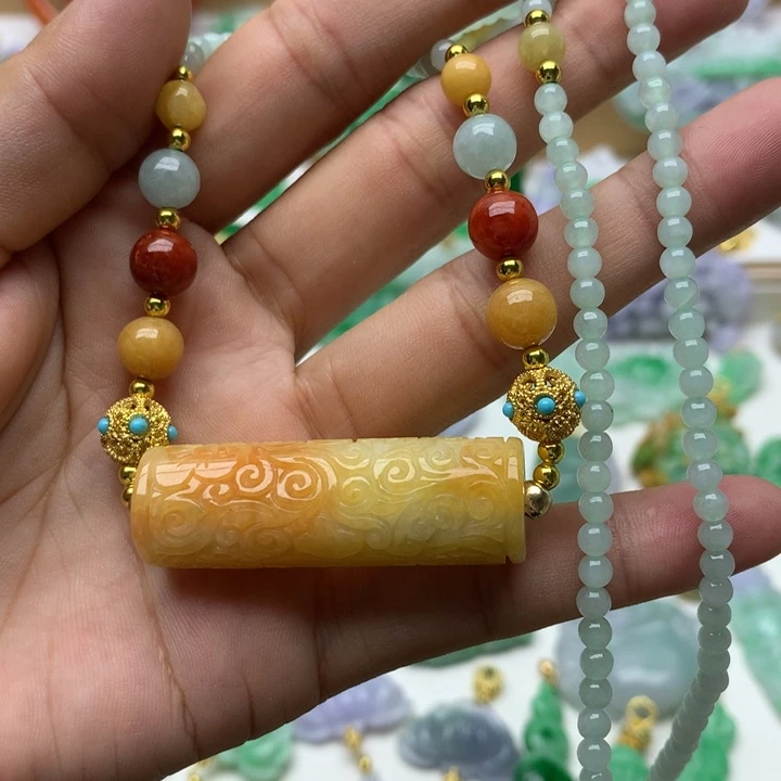 颈饰未镶嵌翡翠翡翠