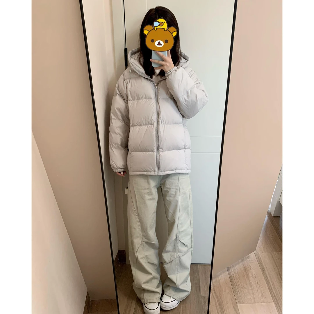 棉服女冬季2025年新款韩系连帽学院风小个子加厚短款休闲棉衣外套