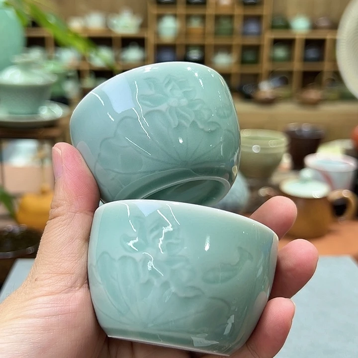 龙泉敬悦青瓷品茗杯特价