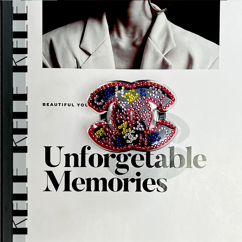 【磁吸支架-彩小香胸针】手工点钻-手机壳磁吸支架-煲剧通用