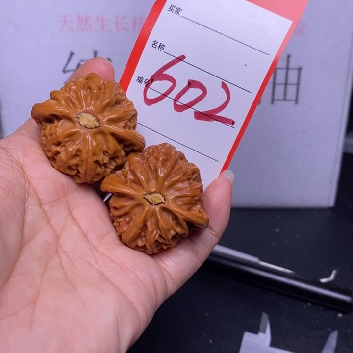 文玩核桃把件602，40宫灯色差
