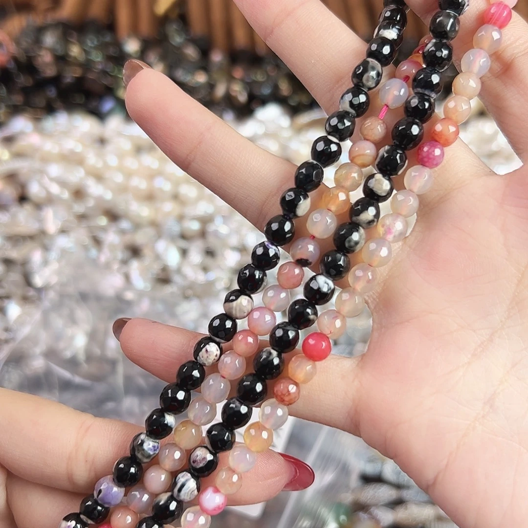 玛瑙/玉髓合金珠宝半成品b163打包