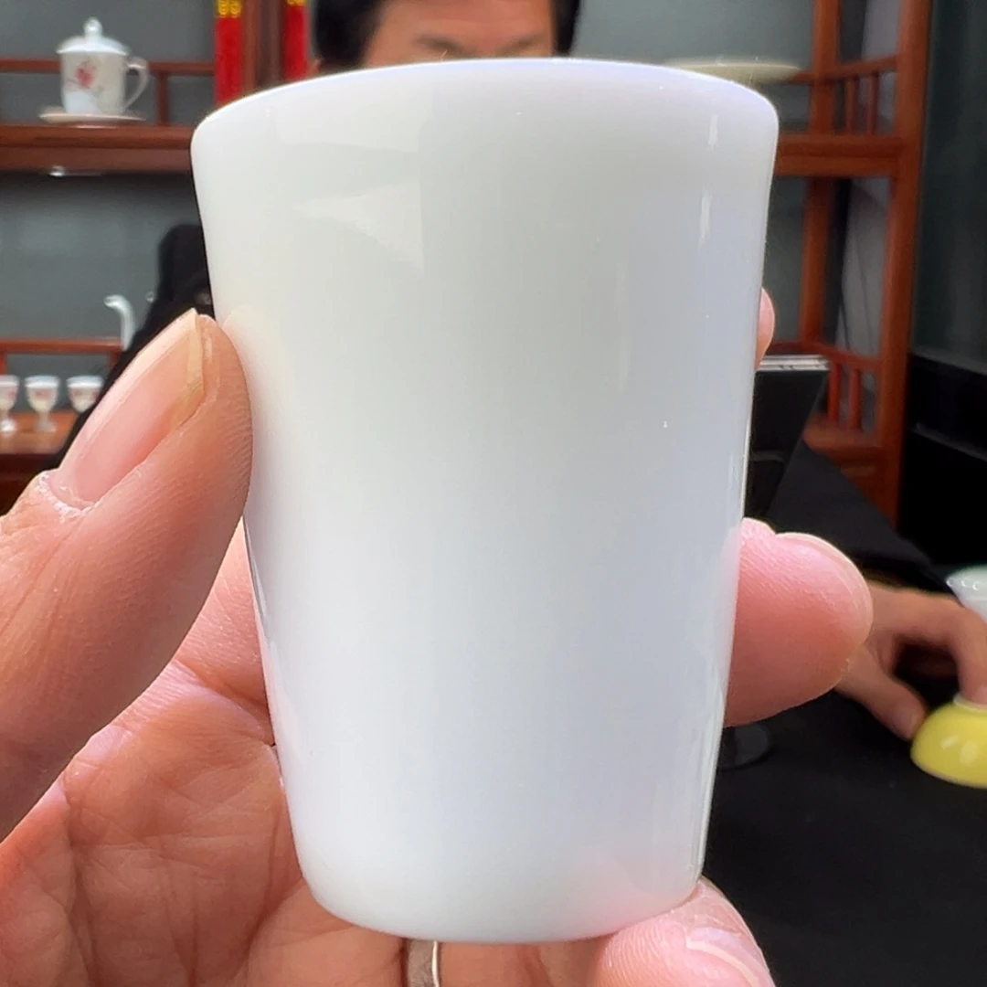 柴窑素胎闻香杯杯