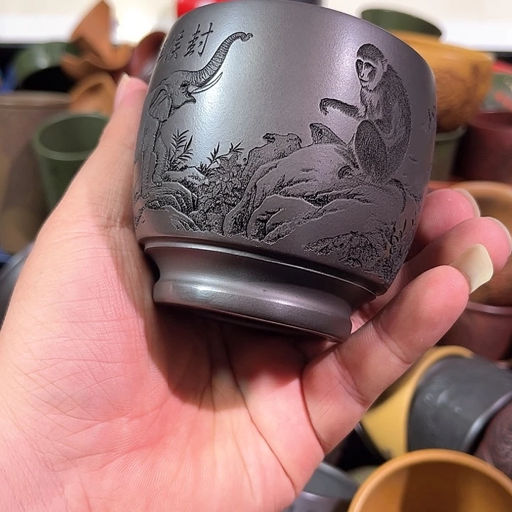 茶杯紫砂全手工紫砂主人杯