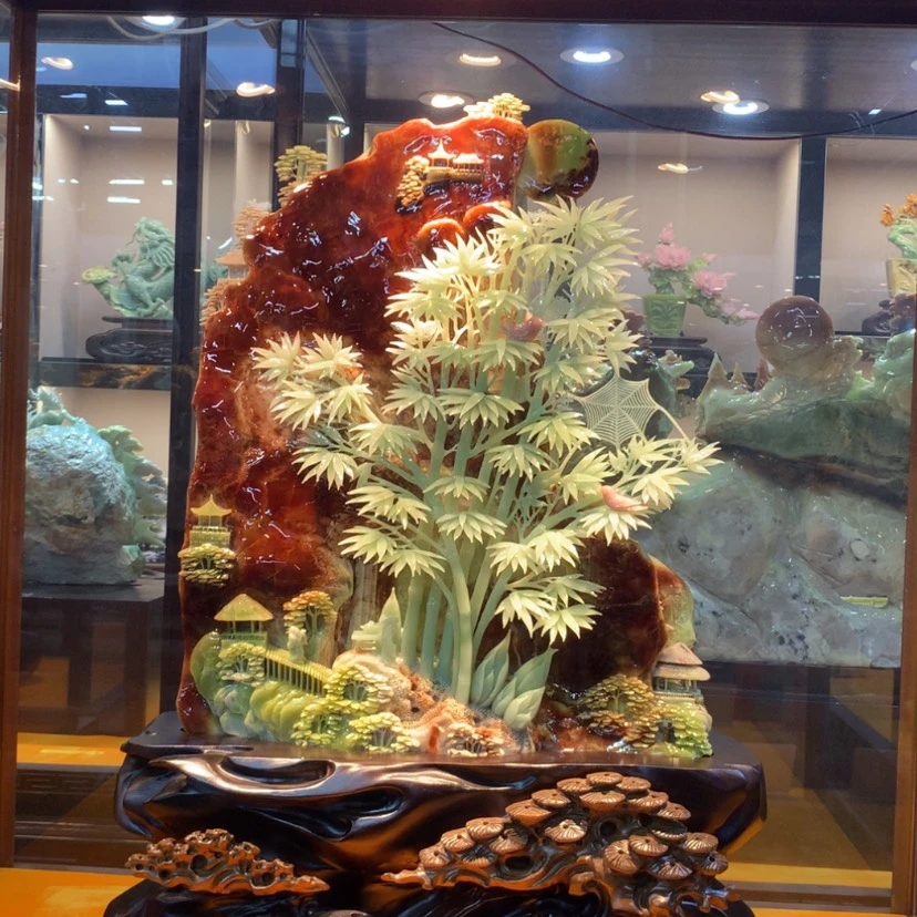 【闪购商品】未镶嵌蛇纹石玉摆件覆膜