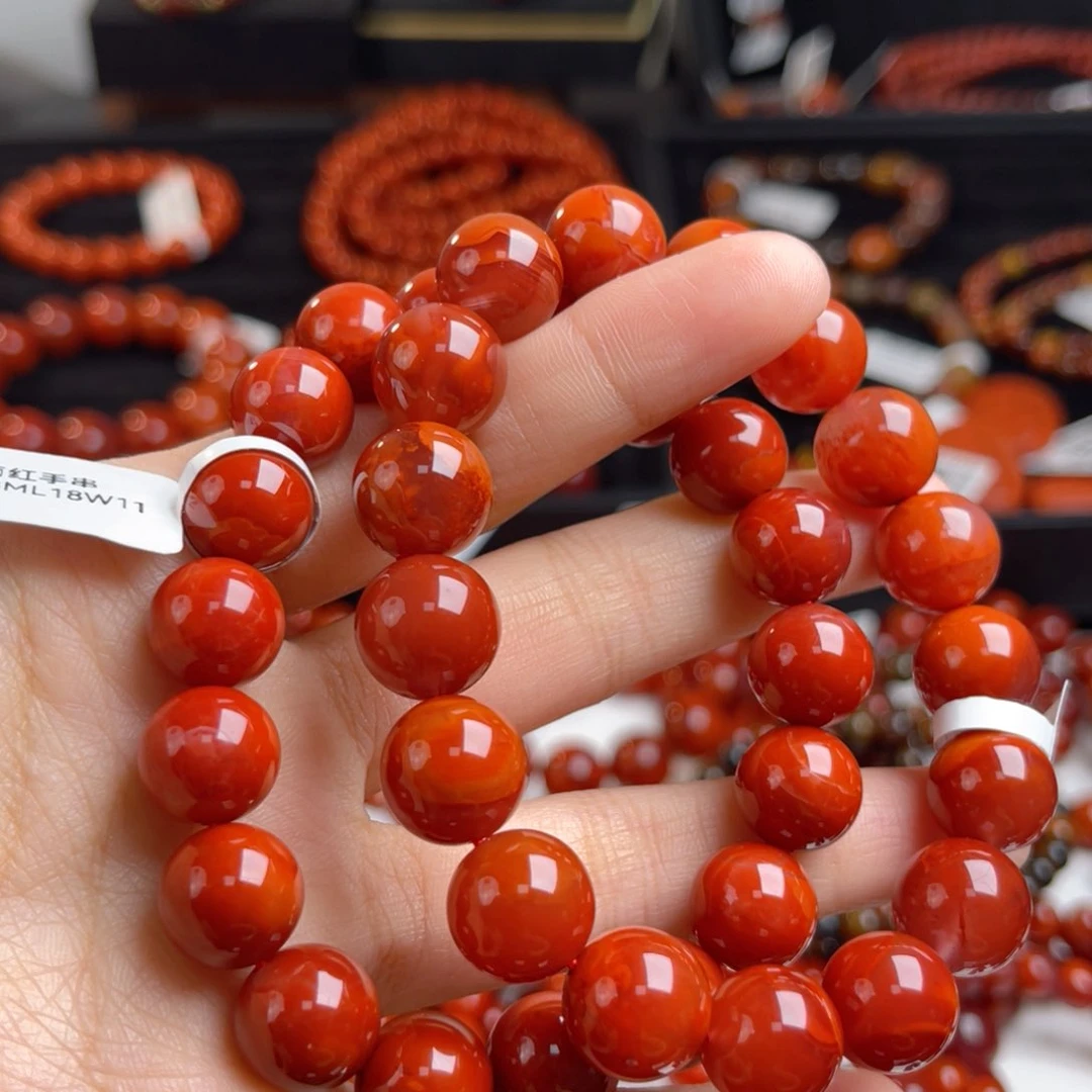 未镶嵌火焰11m 12m南红玛瑙