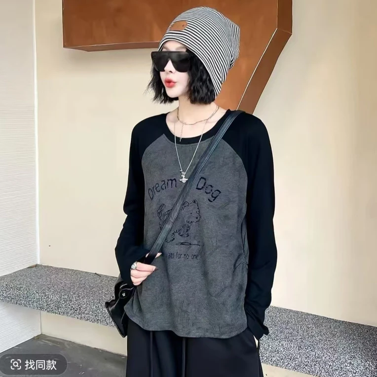【Dmm】欧货站洋气大码女装上衣百搭小衫5892