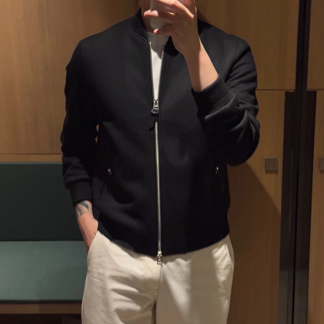 【诺可高定】秋上新系列微缩羊毛轰炸机棒球领夹克 TF9629
