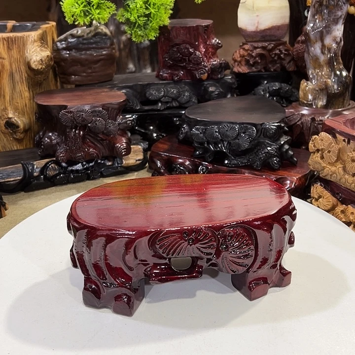 木开播福利单马拉斯木椭圆底座尺寸18*10*7.5