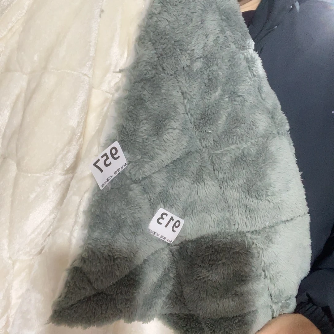 化纤宽1.75米尘土脏加厚款舒棉绒法兰绒双面绗棉1米价957