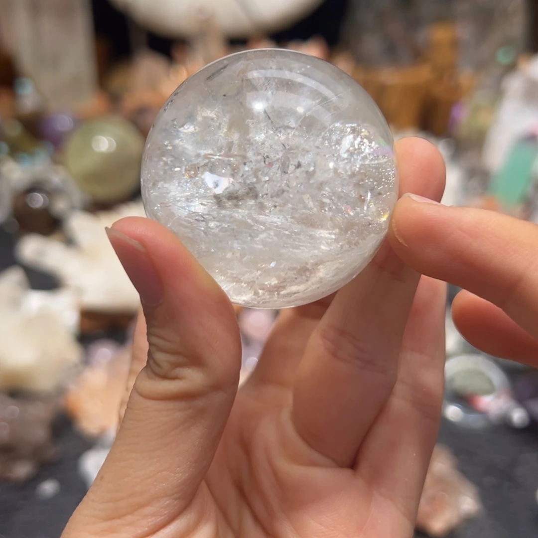 未镶嵌珠宝半成品水晶白幽灵