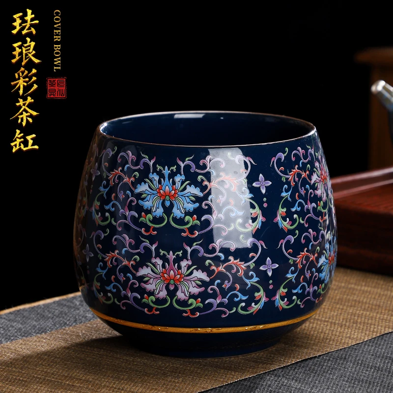 中式复古茶渣缸家用陶瓷储水缸茶洗废水桶功夫茶具配件洗茶杯器皿