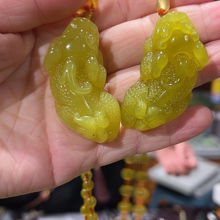 未镶嵌岫玉毛衣链