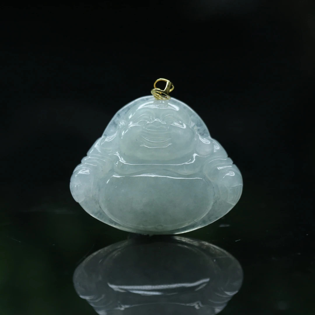 FC1天然缅甸翡翠A货18k佛公/300460/保利厦门拍卖