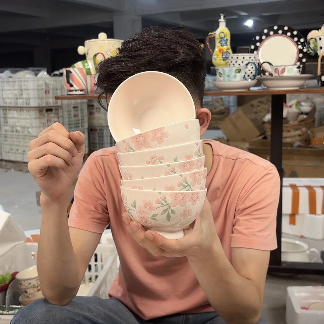 潮州微瑕陶瓷餐具5寸