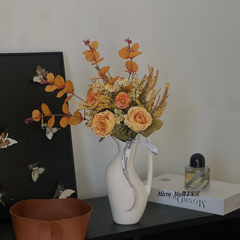 流水·假花仿真花餐桌花电视柜茶几玄关摆件家居装饰摆设