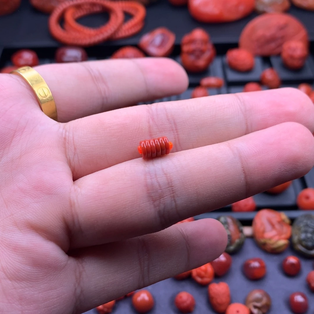 南红玛瑙未镶嵌南红原矿精工隔片5mm