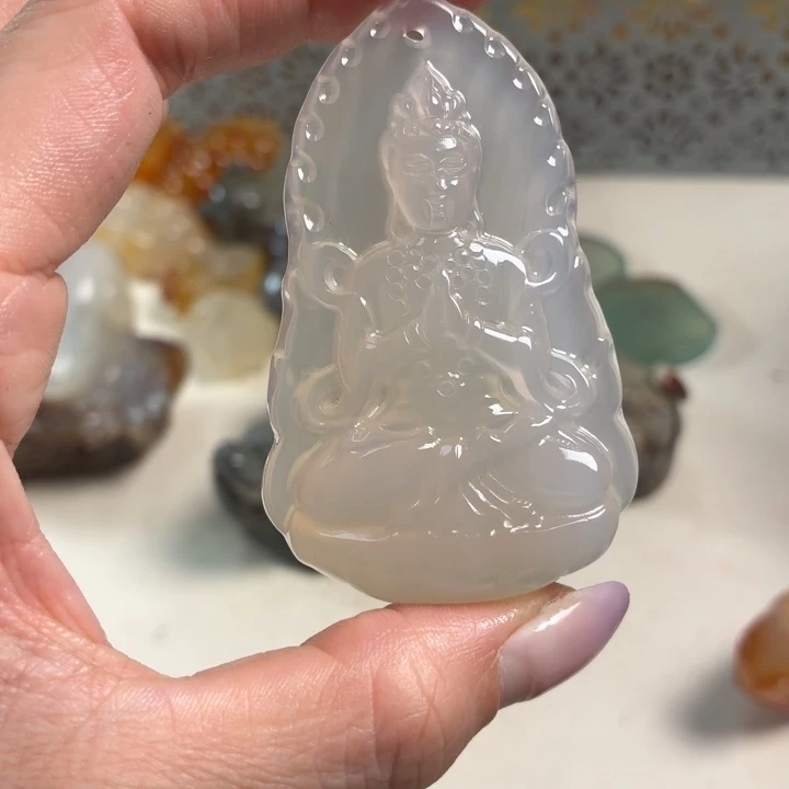 玛瑙/玉髓未镶嵌吊坠(不含链)