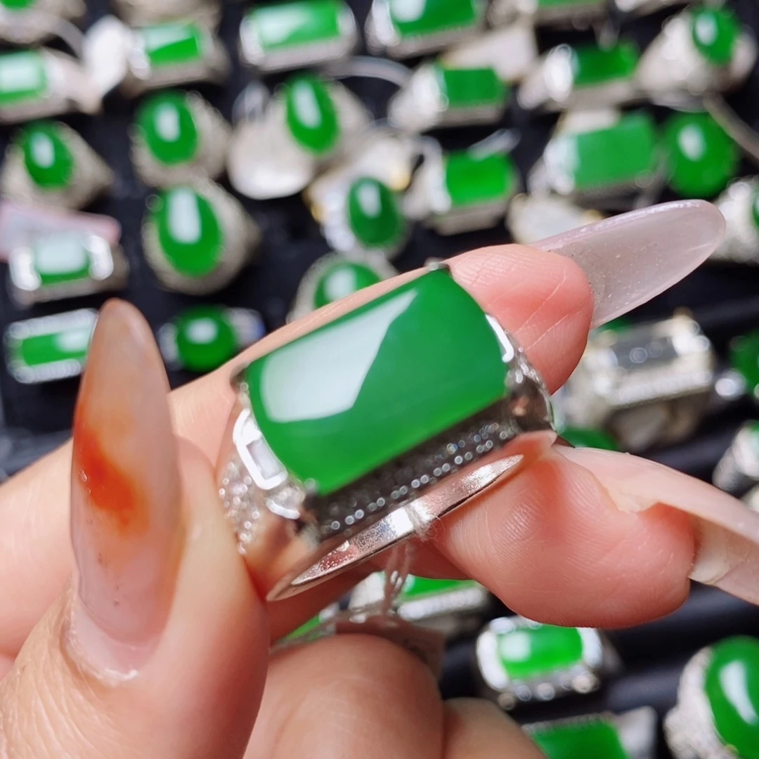 未镶嵌戒指翡翠天然翡翠正品