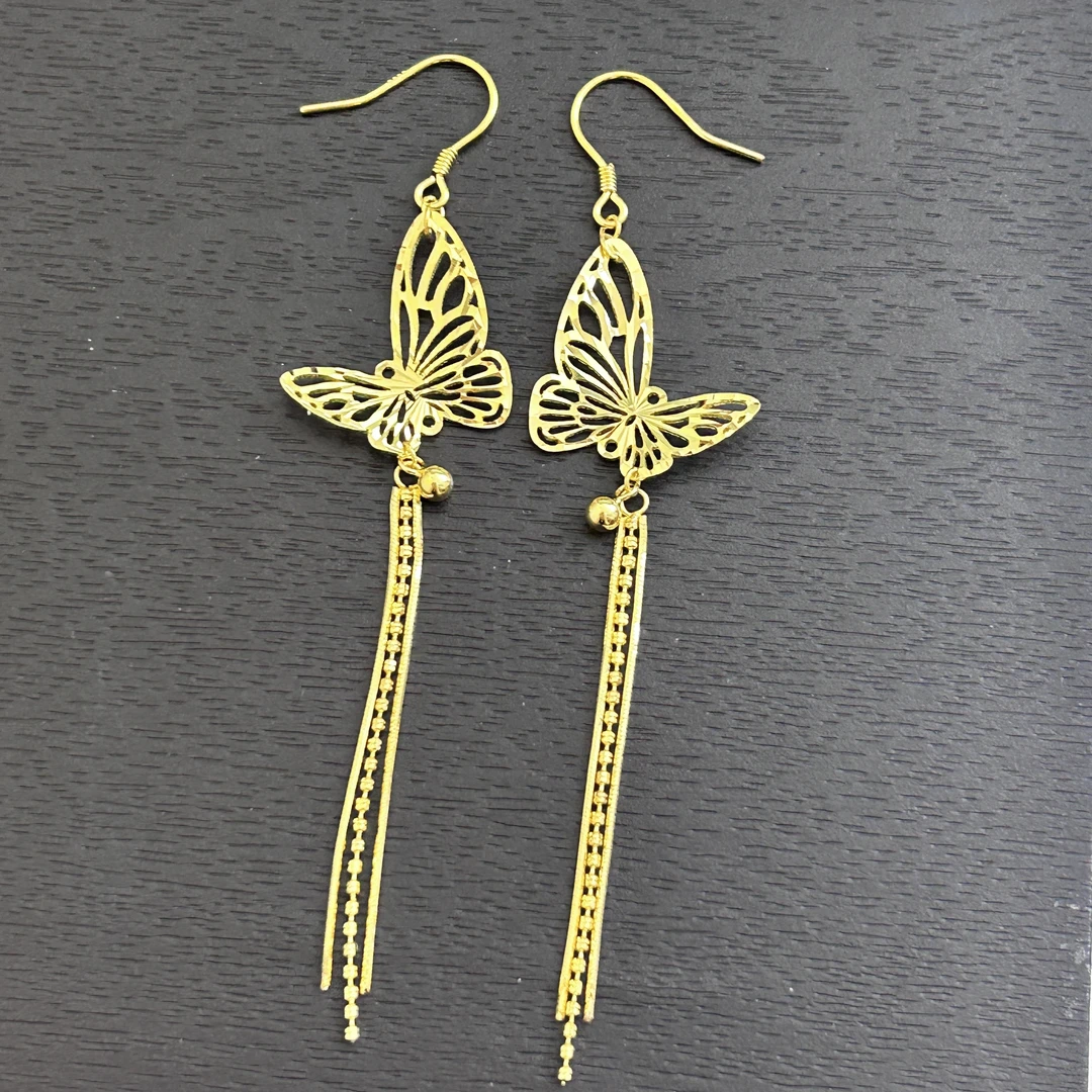 925银耳饰 【销冠专享】925银流苏蝴蝶耳饰YE1031