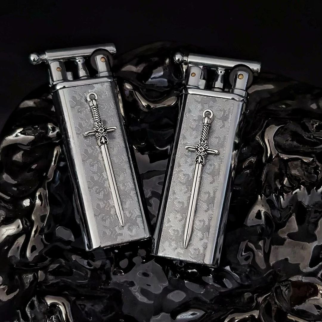 【简界】“命运之剑”原创复古高颜值砂轮打火机送男友女友礼物礼品潮