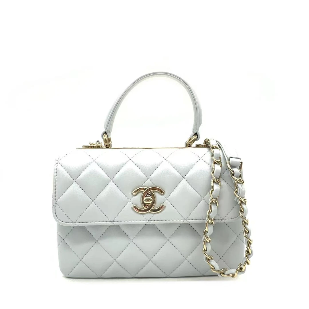 99新 Chanel/香奈儿 【安则专属】蓝色小号trendy cc邮差包/芯片款