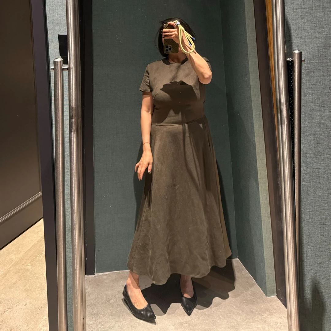 COCOLINDA| 莱赛尔亚麻老钱风连衣裙Q3143