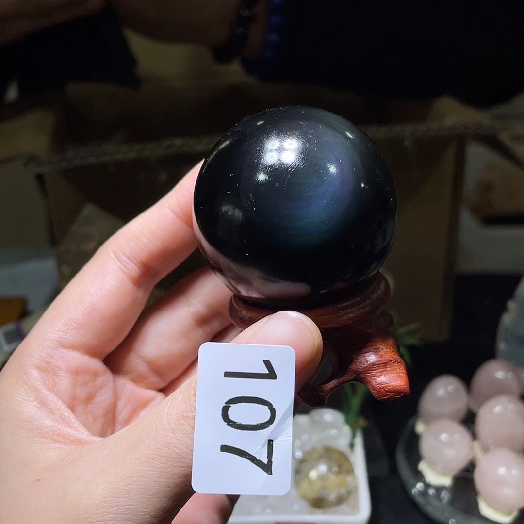 黑曜岩未镶嵌手链