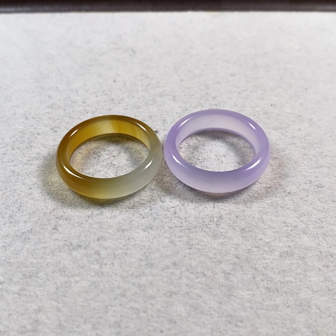 玛瑙/玉髓戒圈未镶嵌灵*