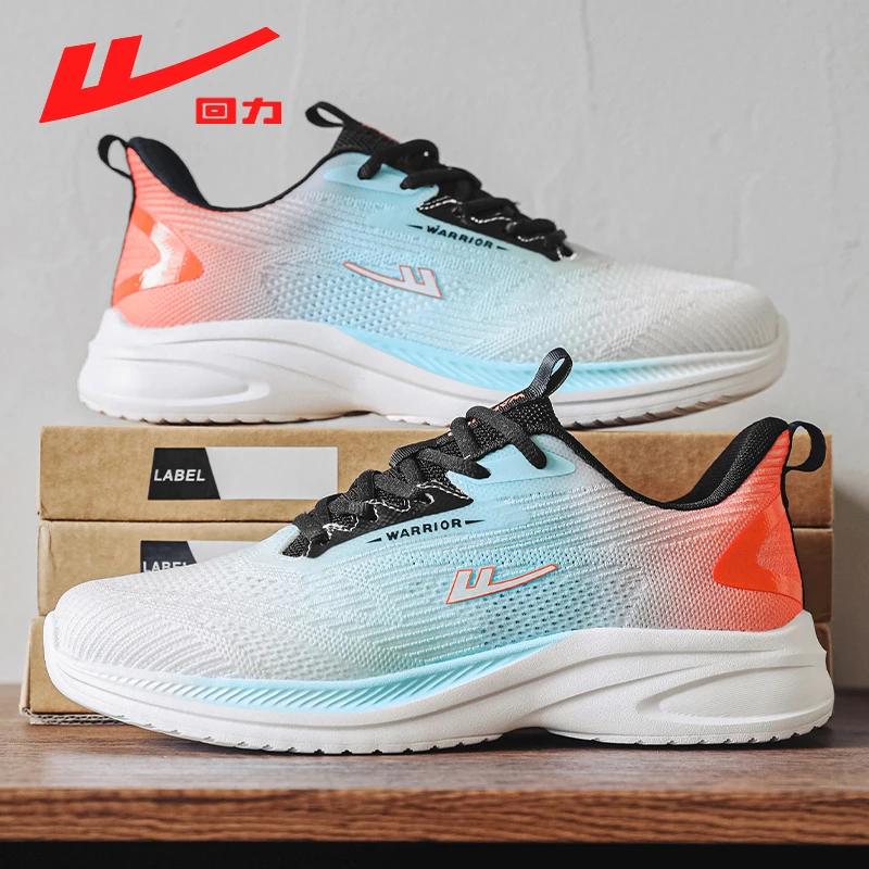 Warrior/回力春季软底透气网面时尚百搭跑步运动鞋休闲百搭男鞋子