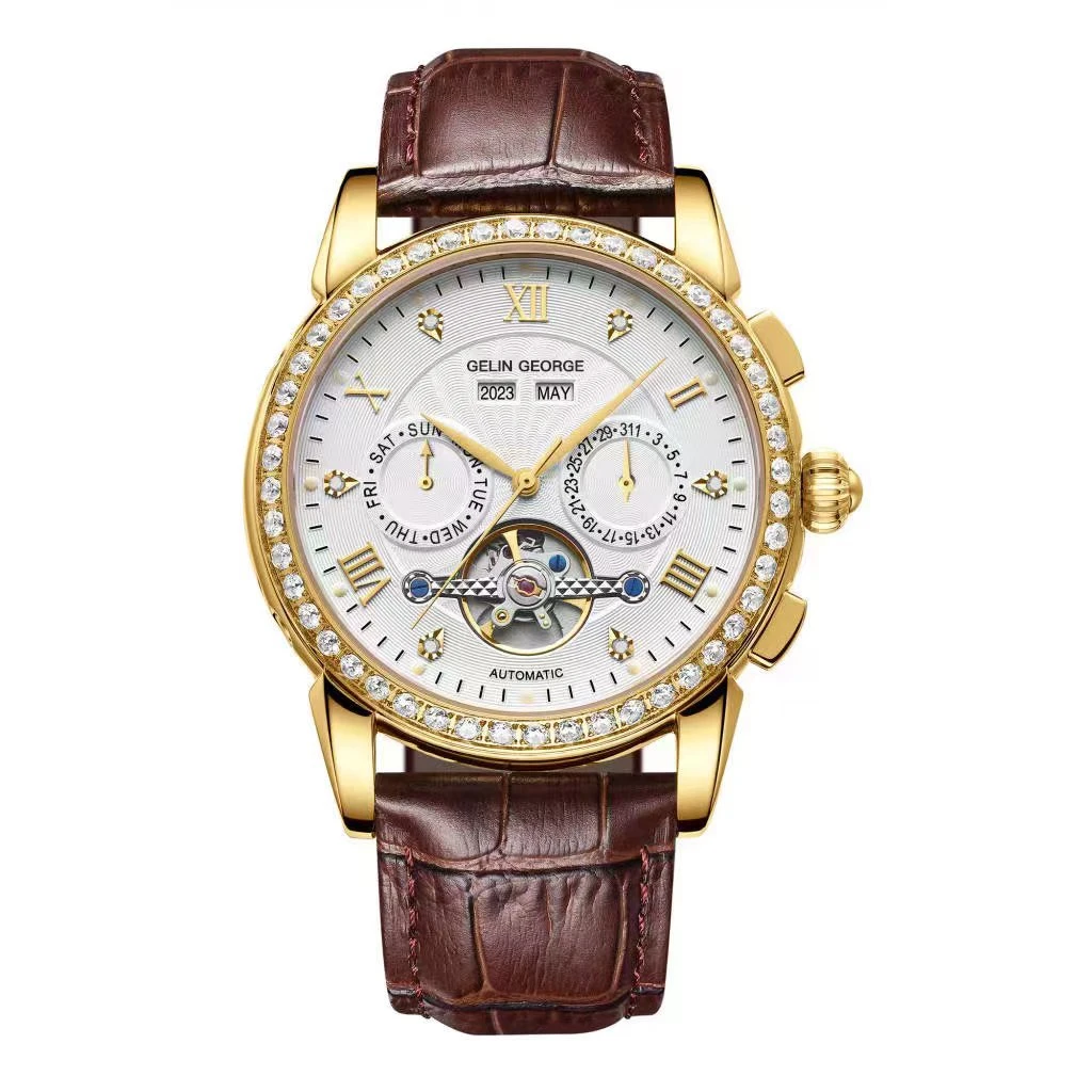 【神豪专属，太古汇百万补贴】GELINGEORGE/王者风范多功能机械表