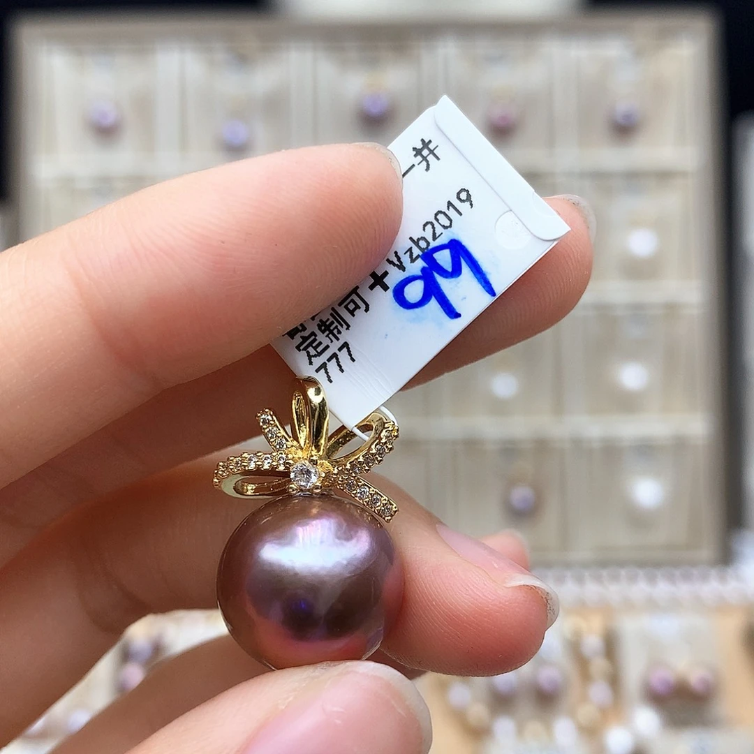 颈饰合金淡水珍珠