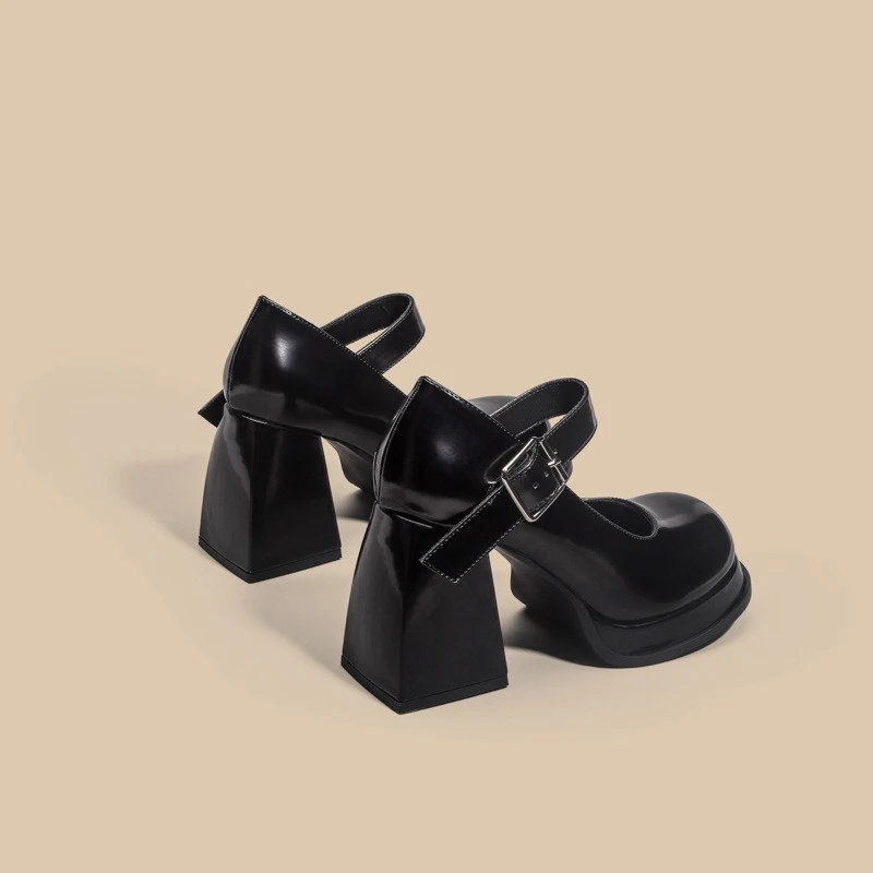 复古玛丽珍鞋女2025秋季新款性感高跟jk鞋绝美防水台法式单鞋粗跟