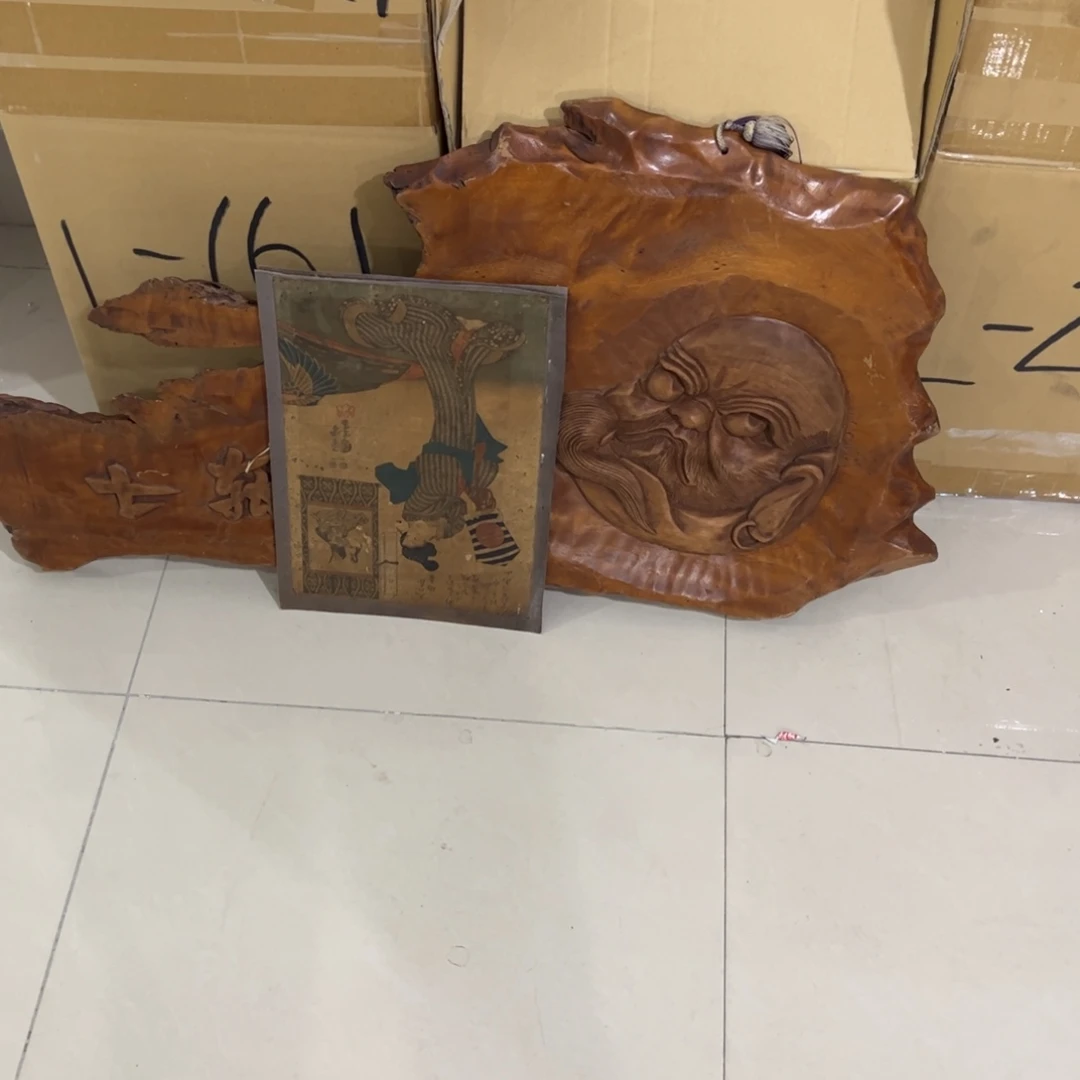 ****弟绘画屏风框画茶空间设计