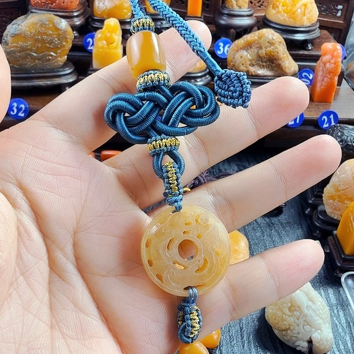 田黄石k*i田黄石挂饰