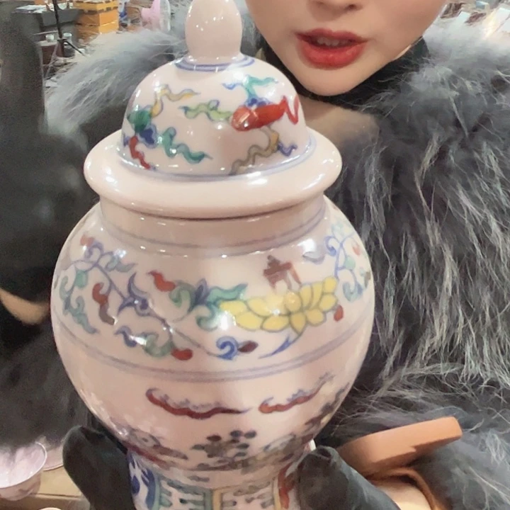 其他陶景德镇高温瓷茶叶罐童子