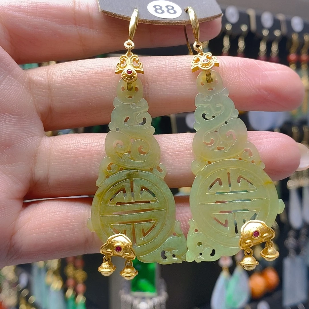 未镶嵌翡翠耳饰翡翠