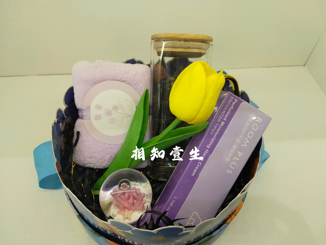 郁金香系列珊瑚绒毛巾护手创意可爱家用吸水礼盒实用礼品面巾方巾