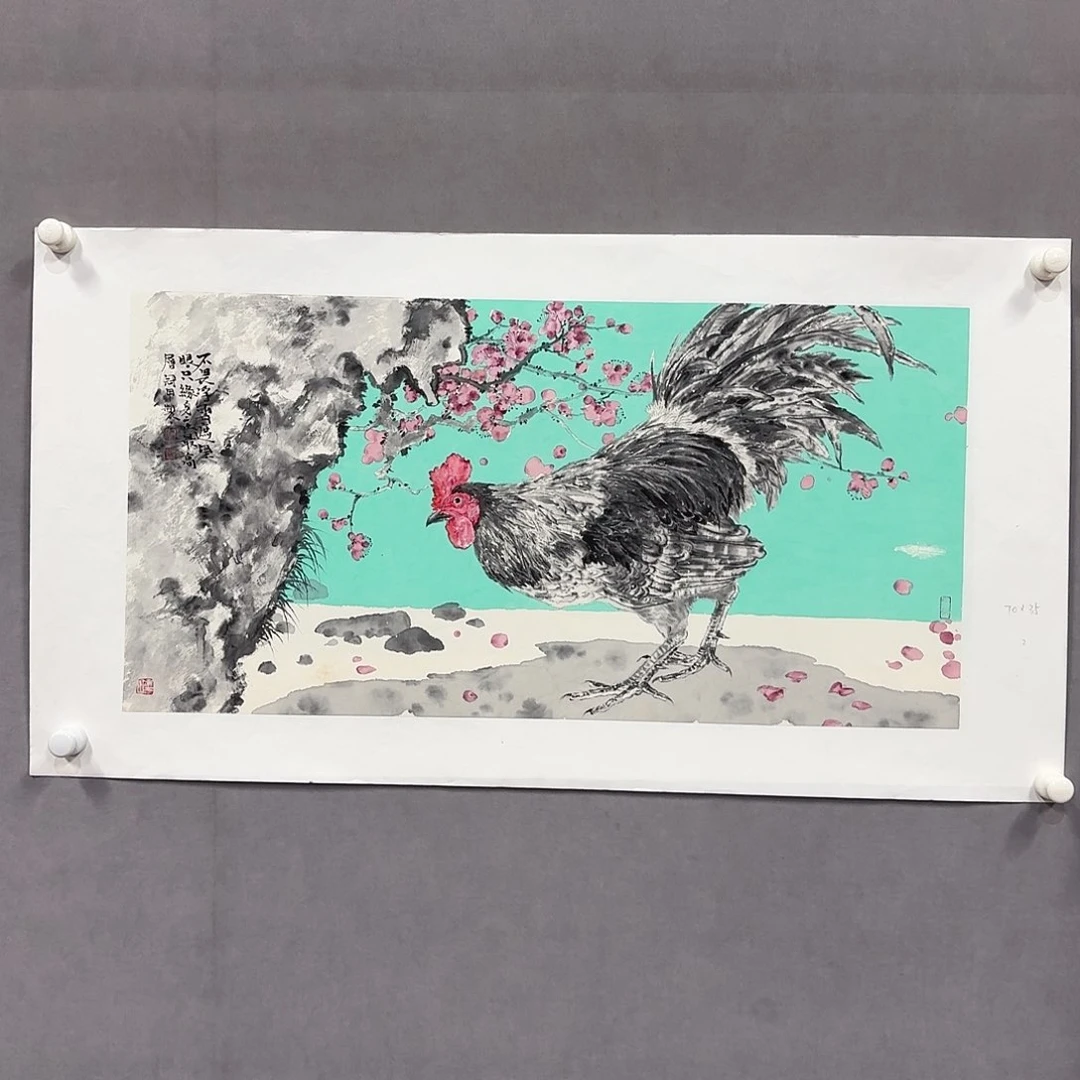 国画亲笔手绘放心去藏