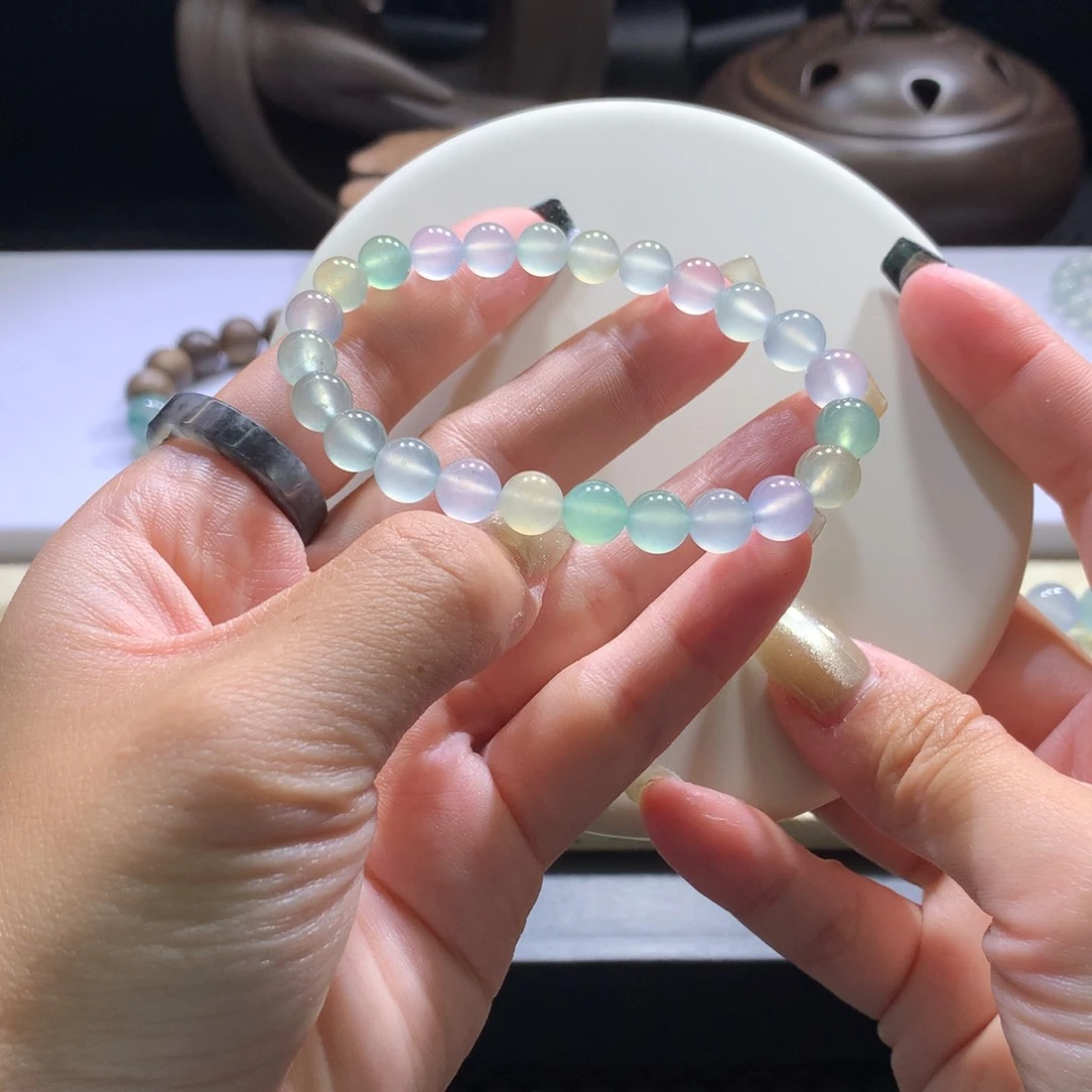 未镶嵌手串翡翠精品纯底种水马卡龙