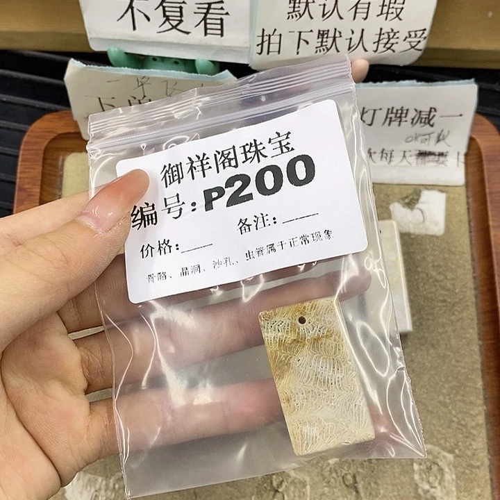 硅化珊瑚（珊瑚玉）未镶嵌颈饰策****啊