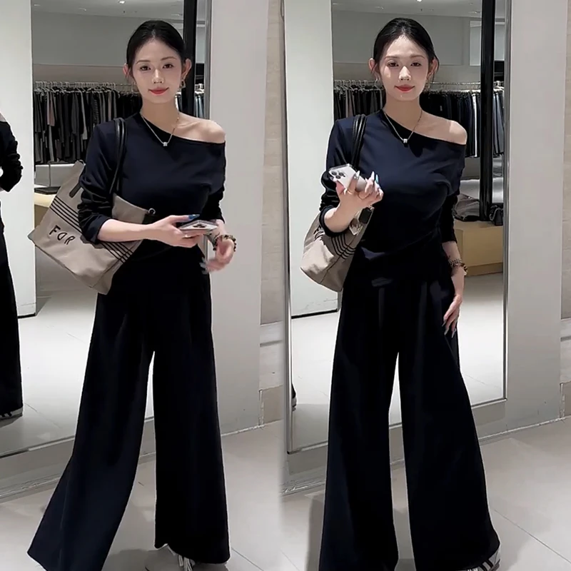 2025秋季新款时尚显瘦气质网红高档洋气女高级百搭宽松大码两件套