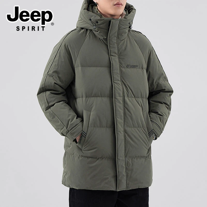 JEEPSPIRIT高端鹅绒美式简约羽绒服男士男士羽绒服最新款2025爆款
