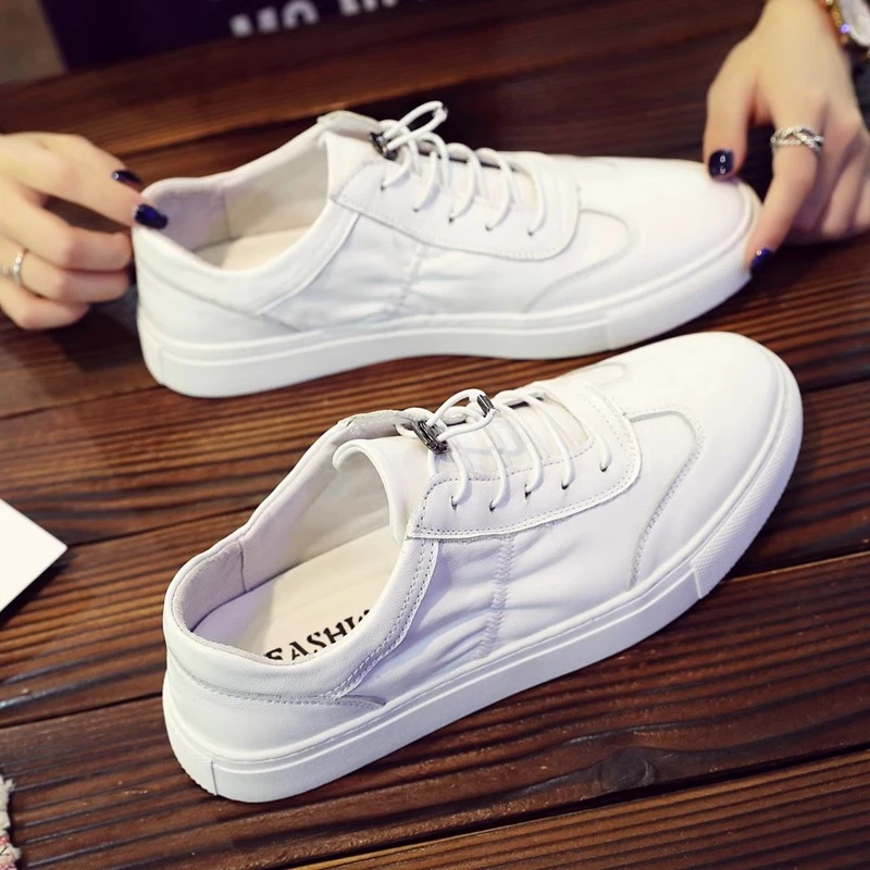 小白鞋男春秋季时尚2025年新款韩版百搭小白鞋板鞋透气休闲鞋男春