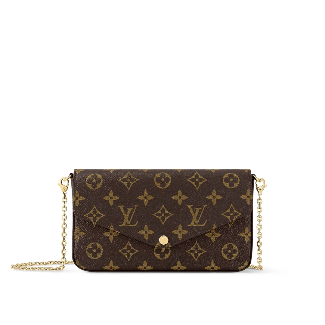 未使用 LouisVuitton/路易威登 老花经典三合一链条包斜挎包